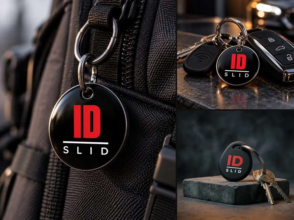 Брелок на рюкзак чи ключі ID Slid з NFC-міткою